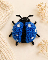 Blue Ladybug Amigurumi Crochet Pattern – Cute Bug Crochet PDF, Easy
