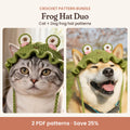 Frog Hat Duo Crochet Pattern Bundle