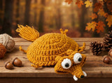 Funny Squirrel Coaster Crochet Pattern – Cute Amigurumi Cup Coaster PDF (US & UK Terms)
